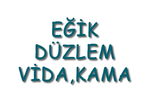 Eğik Düzlem Vida